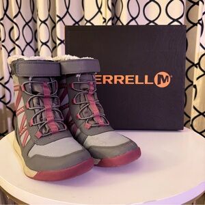 Merrell Big Kid's Snow Crush 2.0 Waterproof Boot - Size 3